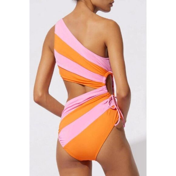 Solid & Striped The Randall Butterluxe Colorblock One Piece Swimsuit Size Medium - Picture 3 of 15